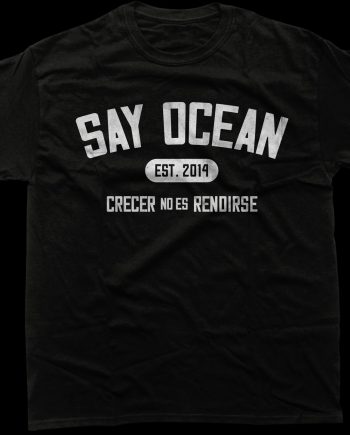 Crecer no es rendirse - Playera negra